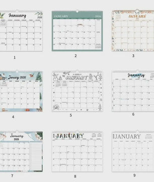 Kalender 2026-2027: Wandkalender Maandplanner 18 Maanden (Jan '26 - Jun '27) - 14x11 Inch