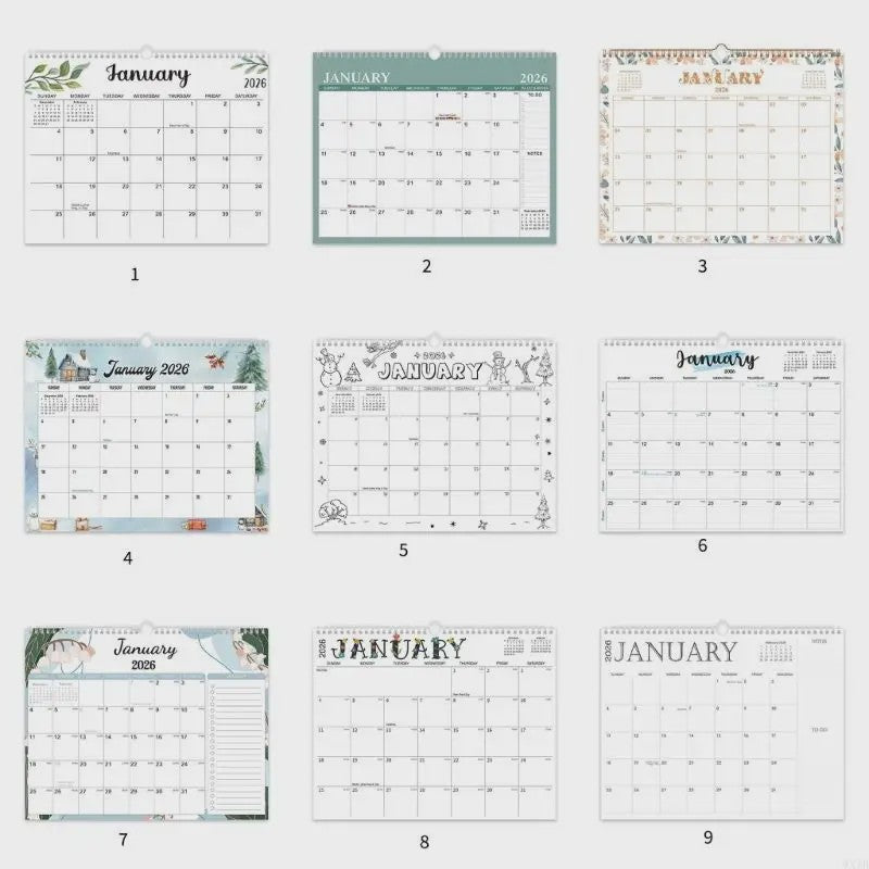 Kalender 2026-2027: Wandkalender Maandplanner 18 Maanden (Jan '26 - Jun '27) - 14x11 Inch