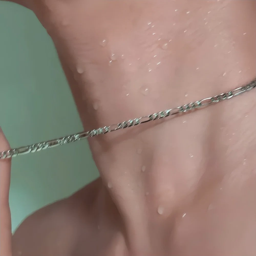 Stijlvolle 3mm Figaro Ketting voor Heren - Roestvrij Staal