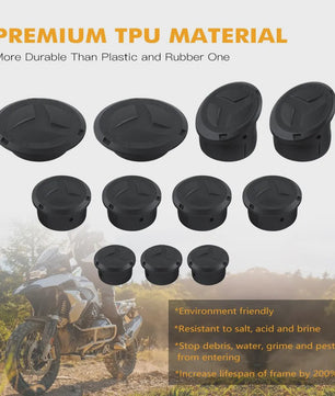 Frame Gaten Afdekking Set & Frame Protector voor BMW R1250GS Adventure (2018-2024) & R1200GS ADV (2014-2018)