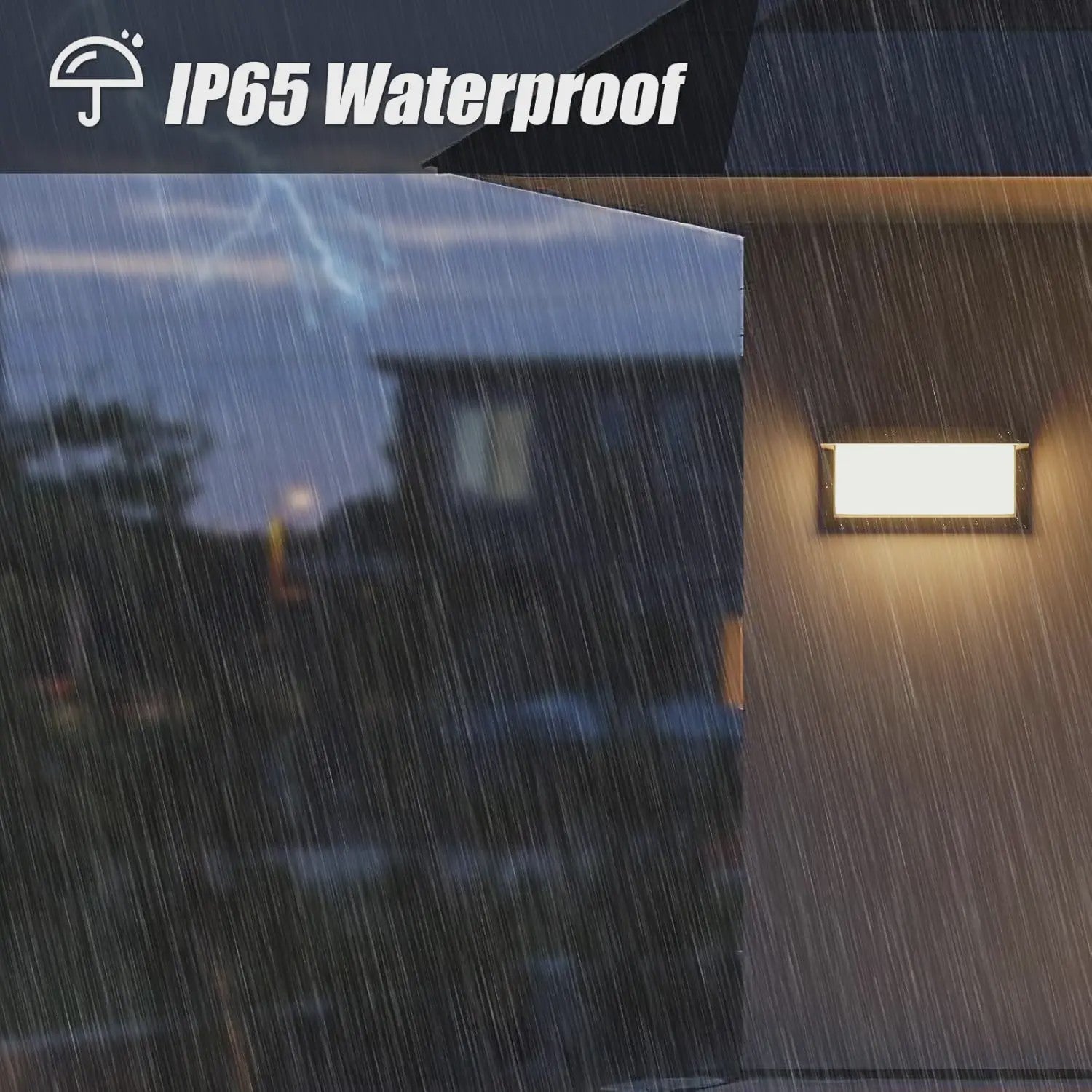 Set van 2 Waterdichte LED Buitenmuurverlichting met Bewegingssensor - IP66 - Tuin, Terras & Balkon