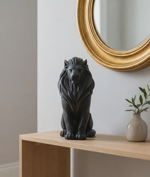 Luxe Leeuw Beeldje - 10cm - Scandinavische Stijl - Desktop Decoratie