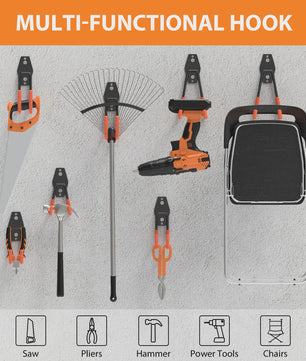 Heavy Duty Garage Haken Set - Wandmontage Organizer voor Gereedschap, Fietsen & Tuin