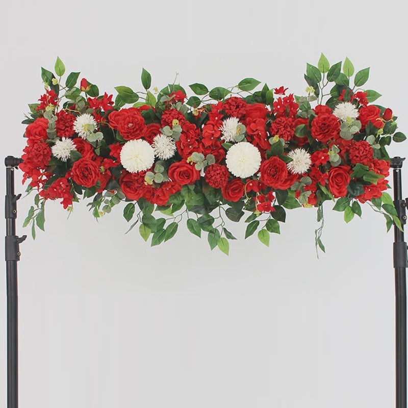Luxe Witte Kunstbloemen Slinger 100cm - Bruiloft Tafeldecoratie & Achtergrond
