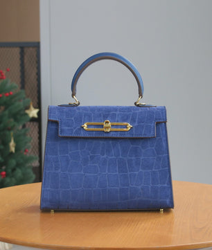 Chique Dames Handtas met Crocoprint - Stijlvol & Praktisch voor Werk