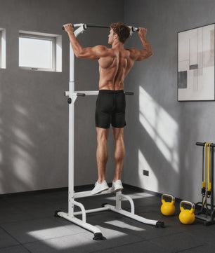 Krachtstation Power Tower: Verstelbaar voor Pull-ups, Dips & Bodybuilding Thuis
