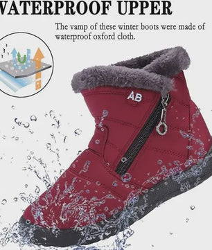 Dames Winter Snowboots: Warme Faux Fur Voering, Waterdicht & Comfortabel voor Koude Dagen