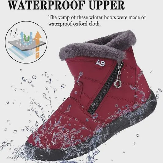 Dames Winter Snowboots: Warme Faux Fur Voering, Waterdicht & Comfortabel voor Koude Dagen
