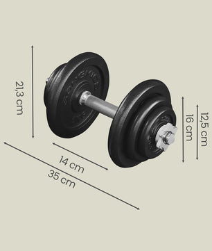 Verstelbare Gietijzeren Halter Set - 20 kg