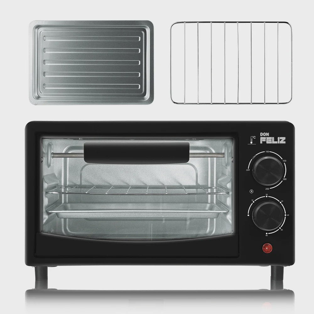 Mini Elektrische Oven 12L - Multifunctioneel voor Gebak, Toast, Pizza & Meer