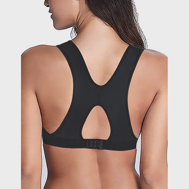 Naadloze Push-Up BH met Voorsluiting - Comfort & Steun voor Sport en Herstel