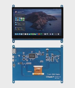 7 Inch IPS Touchscreen Monitor voor Raspberry Pi (4/3/2/B/B+/A+) - 1024x600, HDMI, Driver-Free