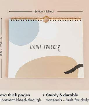 Motiverende Habit Tracker Kalender & Journal - 12 Maanden OngeДата, Plan Je Doelen