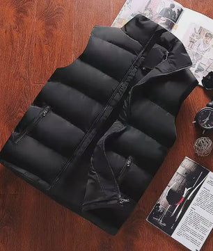 Herfst Winter Heren Bodywarmer - Warm & Waterdicht Vest met Opstaande Kraag