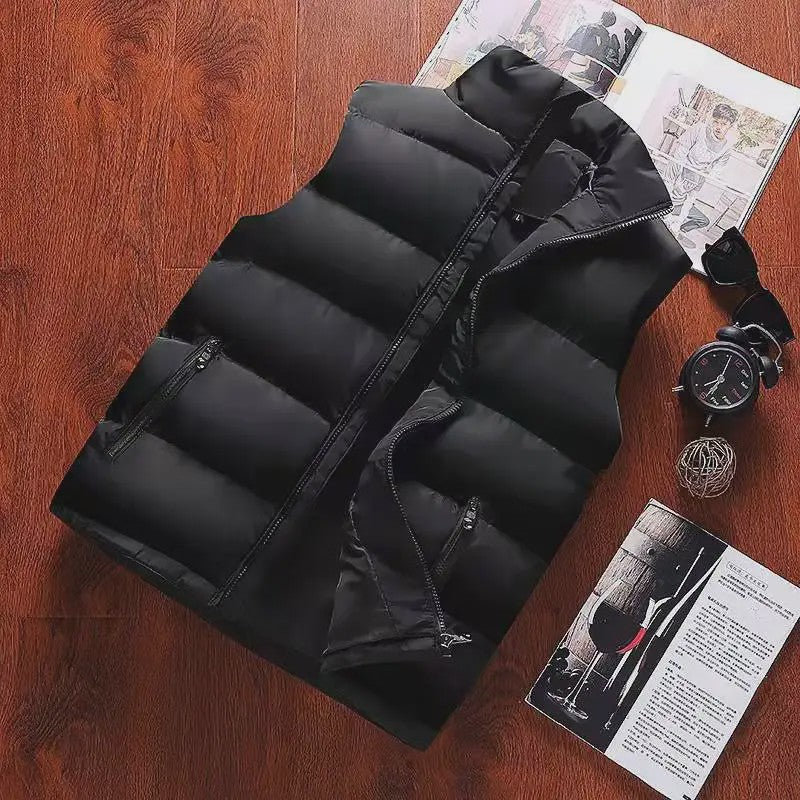 Herfst Winter Heren Bodywarmer - Warm & Waterdicht Vest met Opstaande Kraag