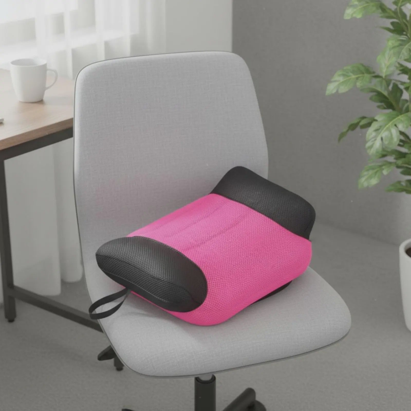 Opblaasbare Booster Stoel - Verstelbaar Comfort voor Auto, Kantoor & Reizen