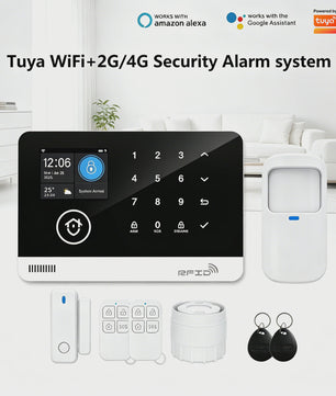 Slim Home Alarm Systeem met WiFi/GSM, Tuya App & 120dB Sirene