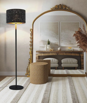 Moderne Sterren Design Vloerlamp - Zwart/Goud - 144cm - E27 Fitting