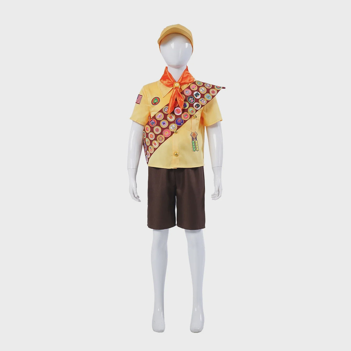 Russell Kostuum Jongen - Up Film Personage Cosplay Outfit