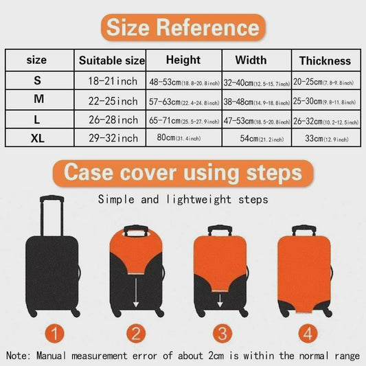 Beschermhoes Koffer - Wasbaar & Krasbestendig - Universeel voor 18-32 Inch Koffers