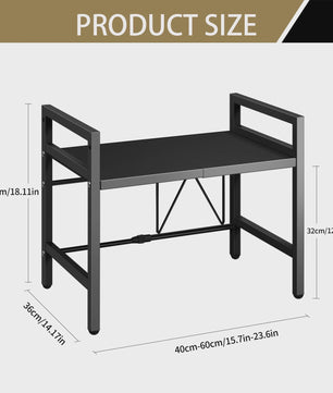 Uitschuifbare Magnetron Planken Organizer - 42-64cm - Vocht- & Roestvrij - Keuken Opbergrek