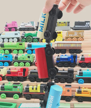 Houten Trein Speelgoed Set: Thomas & Friends Karakters en Rijtuigen