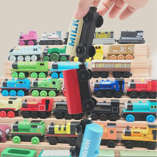 Houten Trein Speelgoed Set: Thomas & Friends Karakters en Rijtuigen