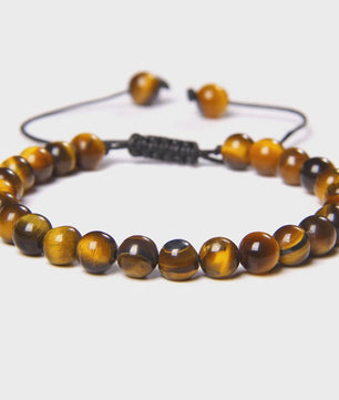 Blauwe Tijgeroog Kralen Armband 6MM - Natuursteen Meditatie Sieraden