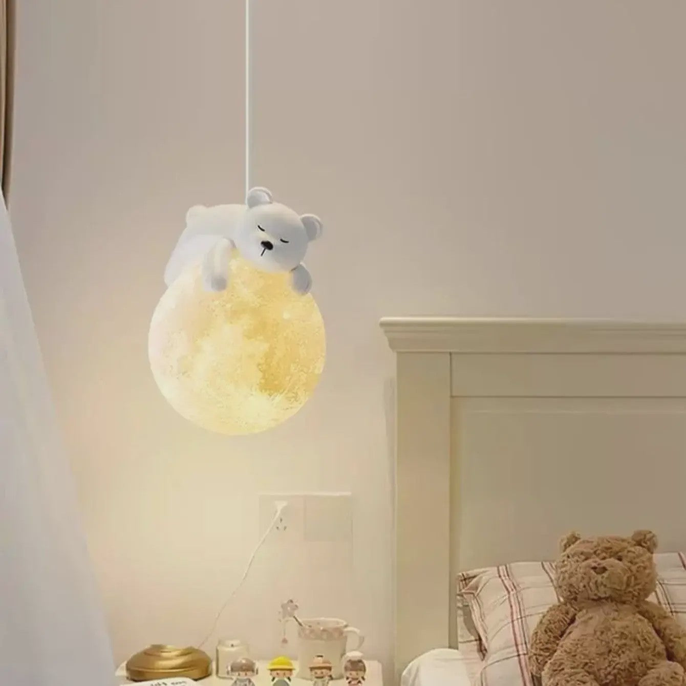 Creatieve LED Hanglamp met Cartoon Dieren - Slaapkamer & Kinderkamer Decoratie