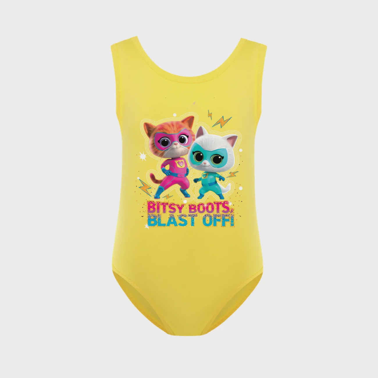 Super Kitties Kinder Zwempakje - Meisjes Badpak met Gabby Katten Print
