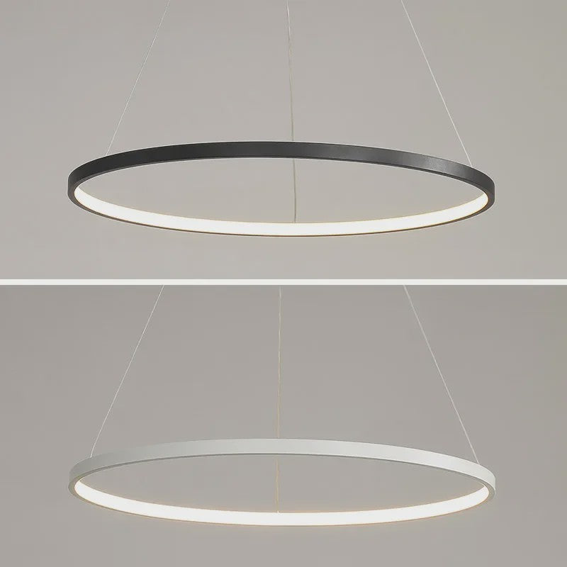 Moderne Minimalistische LED Ring Plafondlamp - Stijlvolle Hanglamp voor Woonkamer & Eetkamer