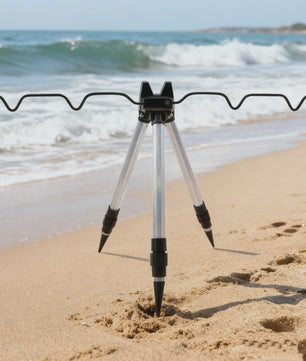 3-Delige Telescopische Hengelsteun Tripod met Sterke Basis voor Vissers