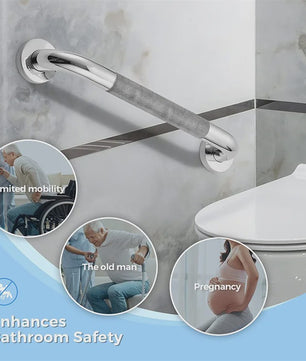 RVS Badkamer Handgreep & Douchesteun - Anti-slip Veiligheidshandgreep & Handdoekrek