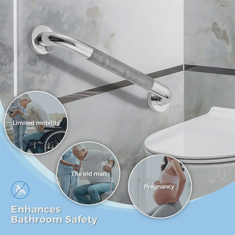 RVS Badkamer Handgreep & Douchesteun - Anti-slip Veiligheidshandgreep & Handdoekrek
