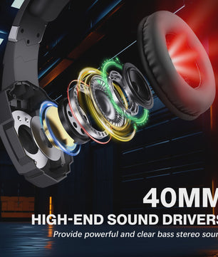 G9000 Pro Gaming Headset: Noise Cancelling Mic, LED Licht & Stereo Geluid voor PS4, PC, Xbox, Switch, PS5