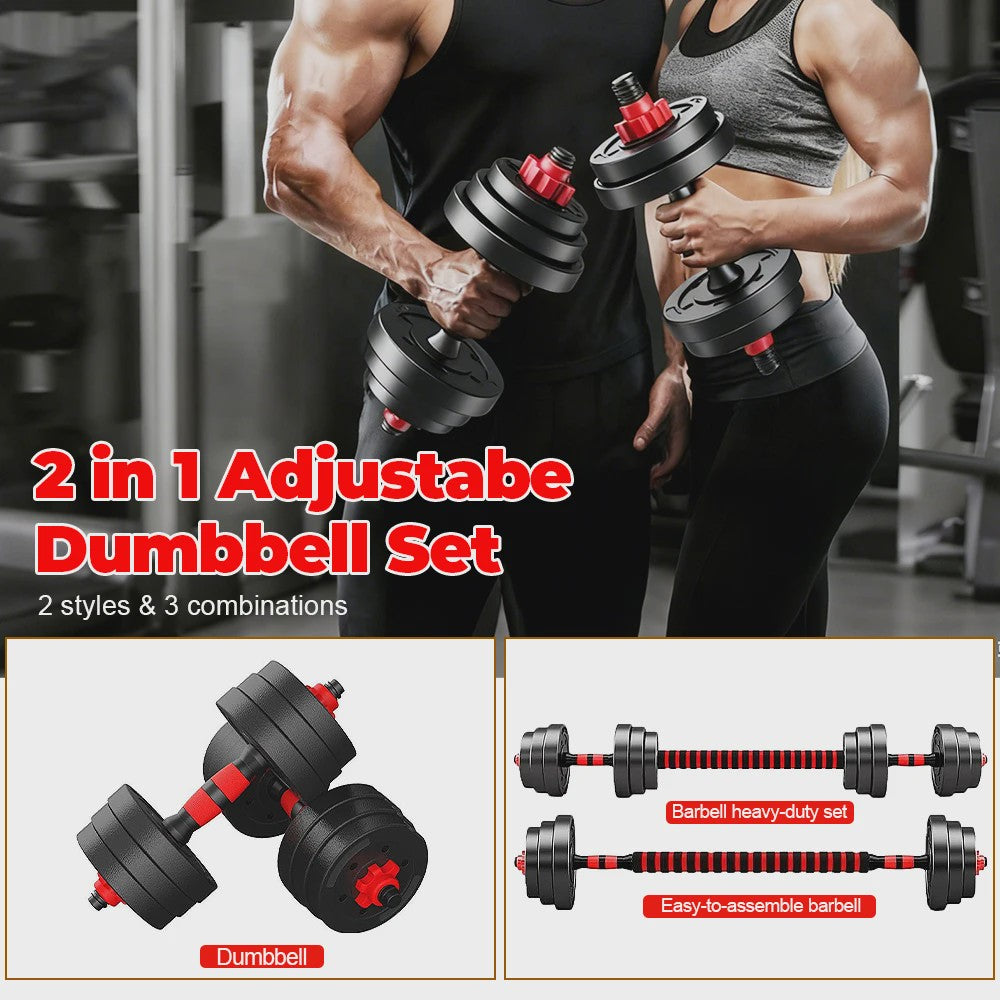 Verstelbare Dumbbell Set 25kg - Zandgevuld voor Krachttraining Thuis