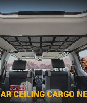 Universele Dak Opbergnet voor Auto - 90x65cm - Anti-doorzakken - Organiseer Bagage in SUV/Van