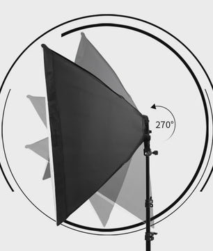 Professionele Softbox Verlichtingskit 50x70CM met E27 Fotografie Lampen