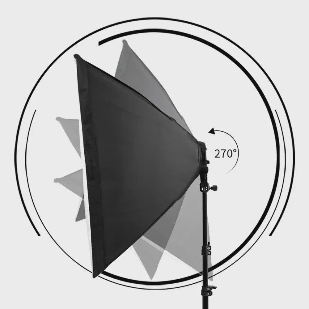 Professionele Softbox Verlichtingskit 50x70CM met E27 Fotografie Lampen