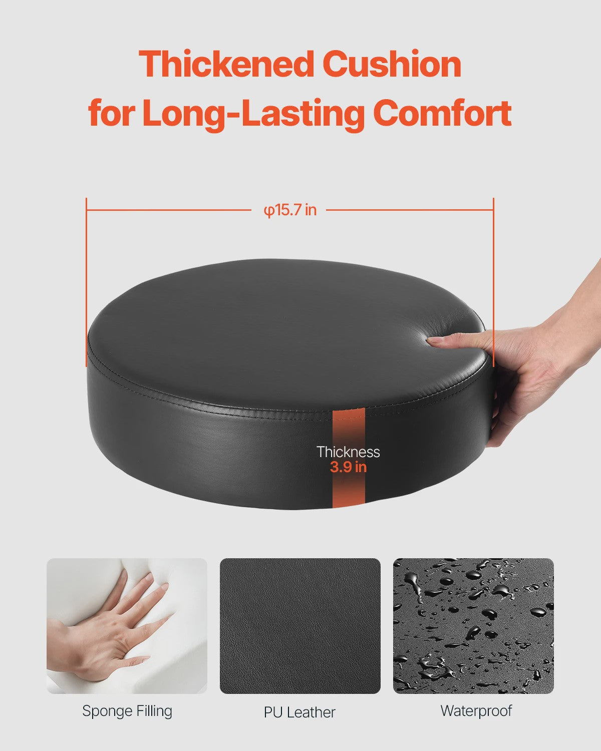 Verstelbare Werkkruk met Wielen - Hoge Capaciteit & Comfort - Ideaal voor Salon, Spa, Kliniek