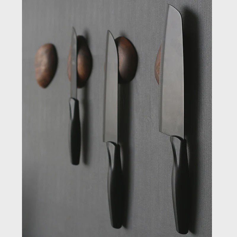 Magnetische Messenhouder Hout - Wandmontage, Keuken Organizer