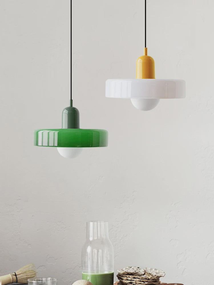Nordic Retro Glazen Hanglamp - Stijlvolle Verlichting voor Woonkamer, Eetkamer & Slaapkamer