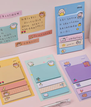 Schattige Kawaii Memo Blokjes met Dieren - Leuke Sticky Notes voor Kantoor & School