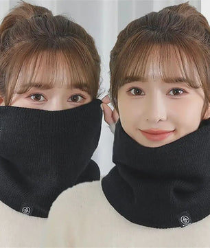 Warme Gebreide Sjaal met Pluche Voering - Unisex Winter Snood