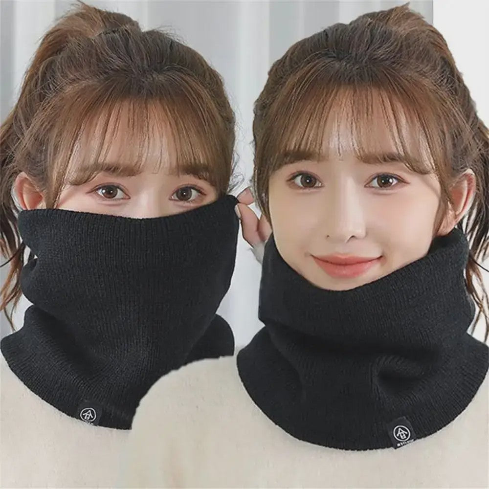 Warme Gebreide Sjaal met Pluche Voering - Unisex Winter Snood