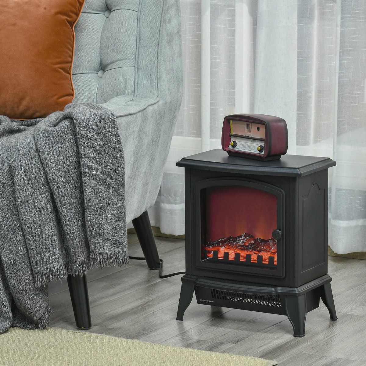 Decoratieve Elektrische Sfeerhaard met Thermostaat en Oververhittingsbeveiliging - 20-25m²
