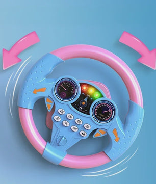 Interactief Stuurwiel Speelgoed voor Kinderen - Vroegeducatief Rijsimulatiespel met Geluid en Licht