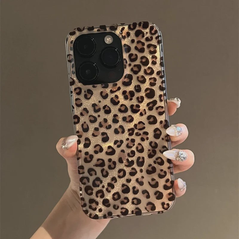 Transparant Leopard Print Hoesje voor Diverse iPhone Modellen - Schokbestendig Siliconen Cover
