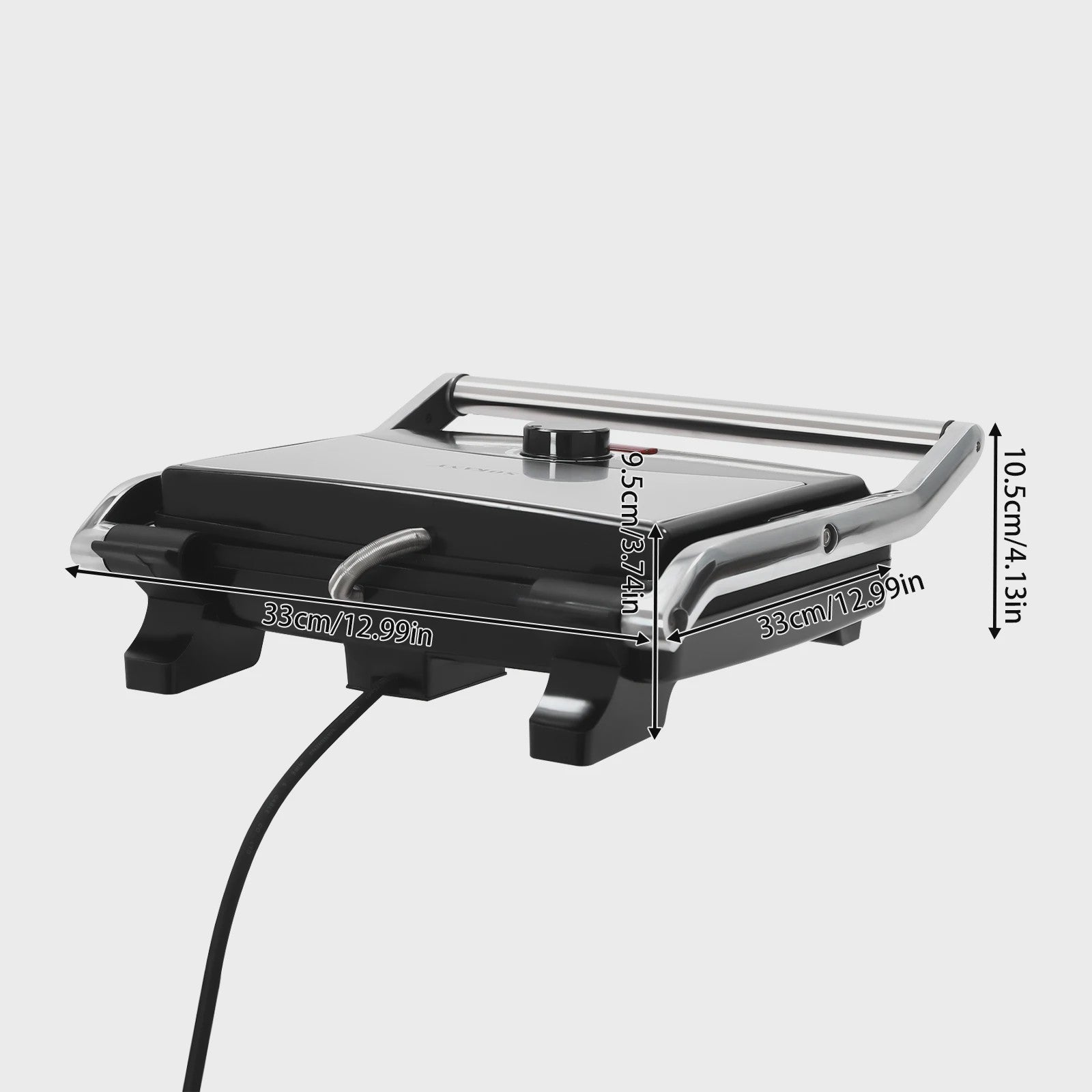 Contact Grill Elektrisch - 2000W Grillplaat met Anti-aanbaklaag & Verstelbare Temperatuur
