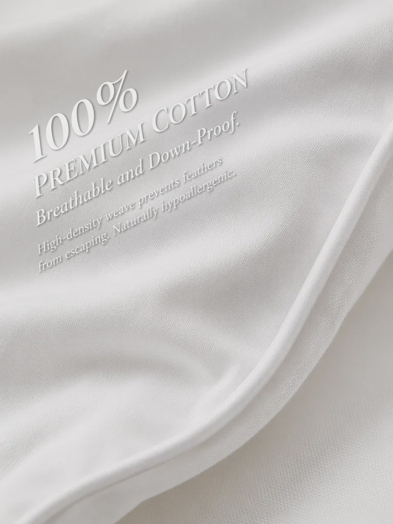 Luxe Kussen Binnenkussen 100% Katoen met Ganzendons en -veren